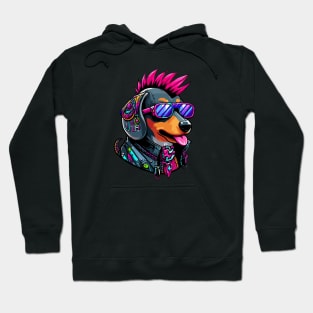 Cyberpunk Doggo Doxie Hoodie